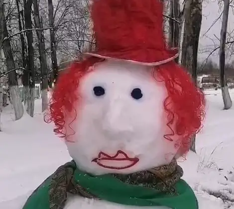 Snow woman season starts in Lazo village in Kamchatka
