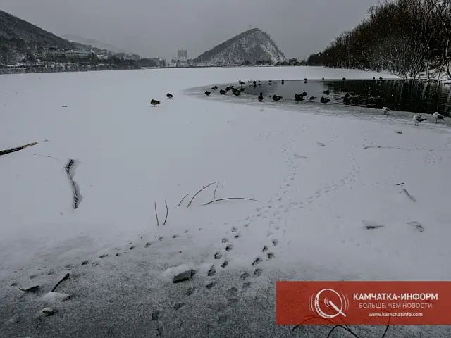 the beginning of winter in the snowiest city of Russia