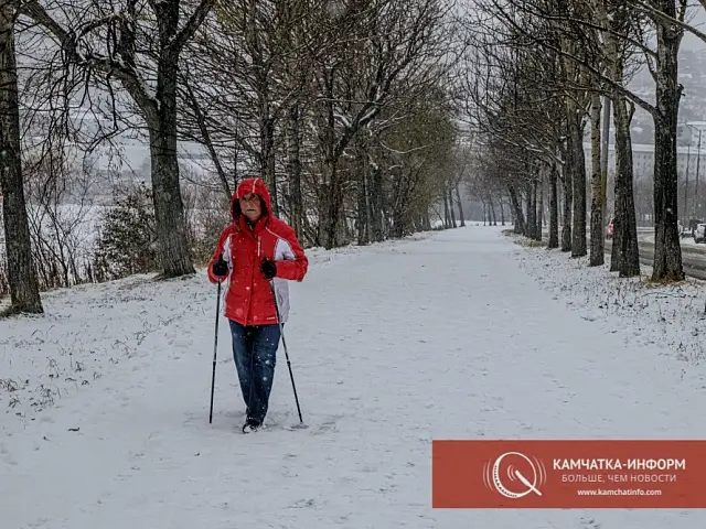 the beginning of winter in the snowiest city of Russia