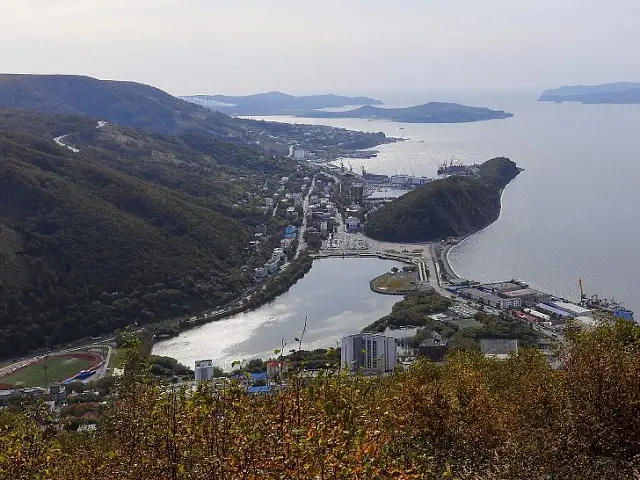 Petropavlovsk-Kamchatsky, view from Mishennaya Hill