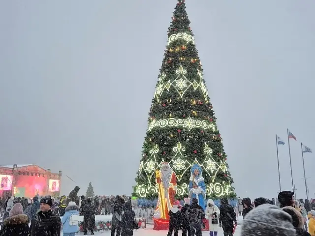 New Year's celebrations took place in the center of Petropavlovsk-Kamchatsky