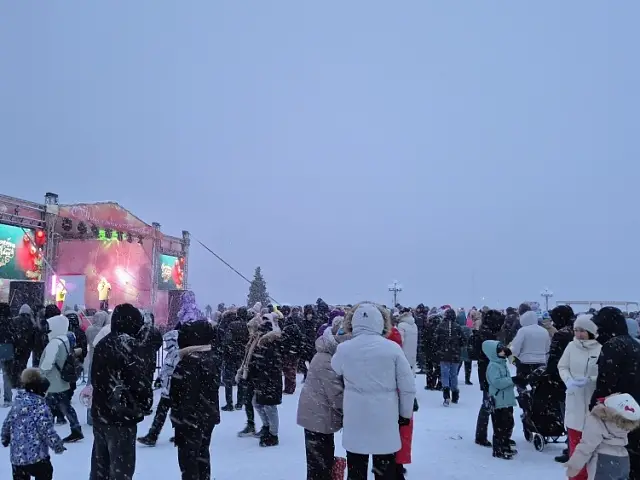 New Year's celebrations took place in the center of Petropavlovsk-Kamchatsky