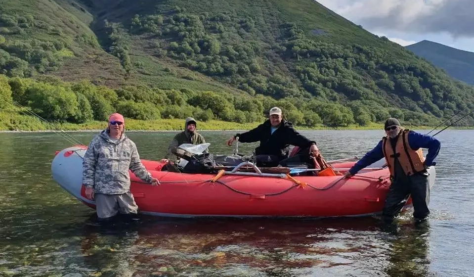 Fishing on the Kamchatka River Bystraya