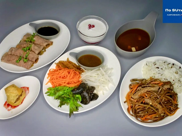 Passengers from Kamchatka flying business class with "Aeroflot" will enjoy traditional Russian cuisine